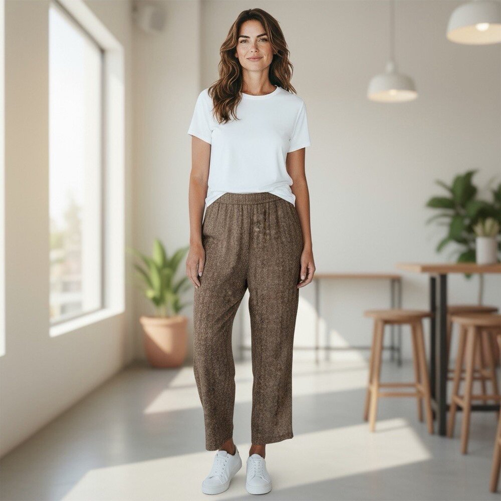 Orvis Multicolor Geometric Pull-on Pants Sz XL Vacation Loungewear Relaxed‎